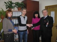 Перший приз обласної олімпіади з Інформатики - від компанії  "Аквасофт"